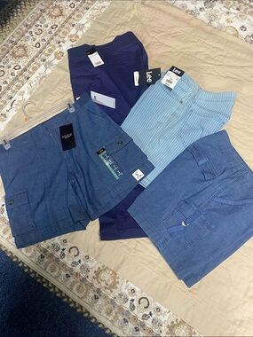 Lee Women’s Cargo Shorts — Blue & Light Blue Mix